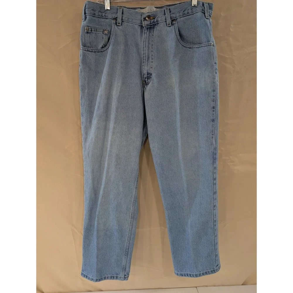 Arizona Jean Company Relaxed Fit Men's Denim Jeans Light Wash 36W 29L - Picture 1 of 5